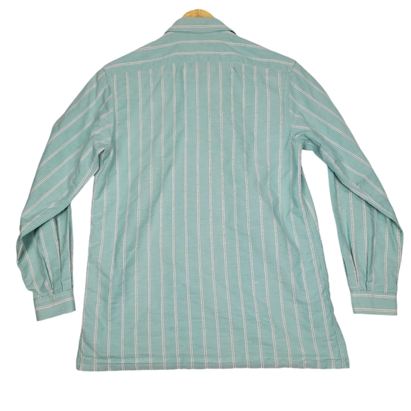 Burberrys of London Men's Verticle Stripe Button Up Shirt SZ 42 Made in France - Picture 2 of 16